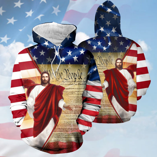 Jesus - We The People Christian - Christ - Jesus - God 3D All Over Print Unisex Hoodie US Size