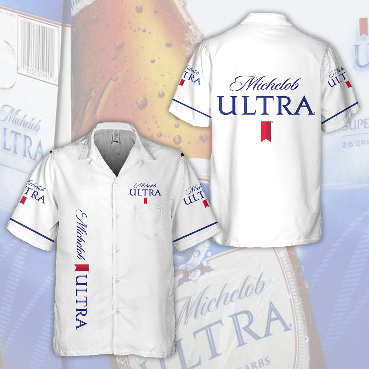 Michelob Ultra All Over Print 3D Hawaiian Shirt