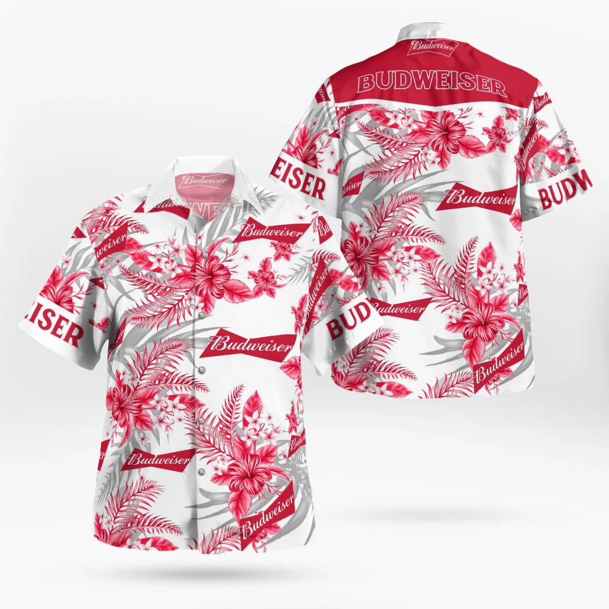 Budweiser All Over Print 3D Hawaiian Shirt