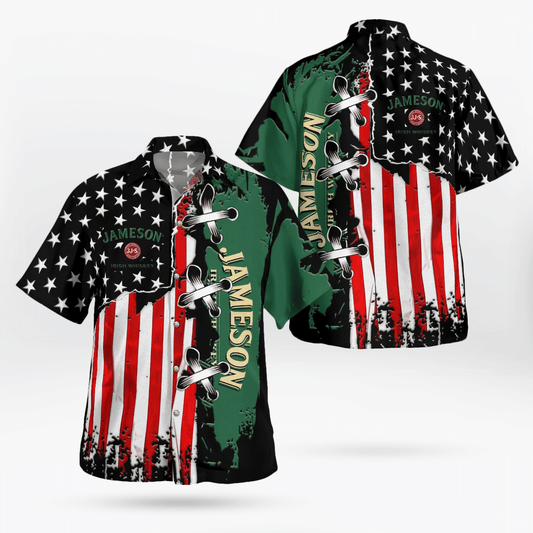 Jameson Irish Whiskey All Over Print 3D Hawaiian Shirt