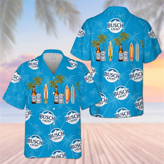 Busch Light All Over Print 3D Hawaiian Shirt