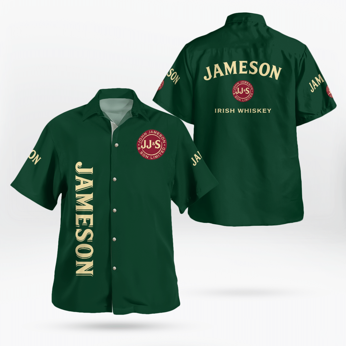 Jameson Irish Whiskey All Over Print 3D Hawaiian Shirt