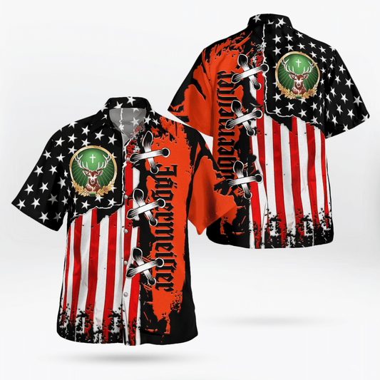 Jagermeister All Over Print 3D Hawaiian Shirt