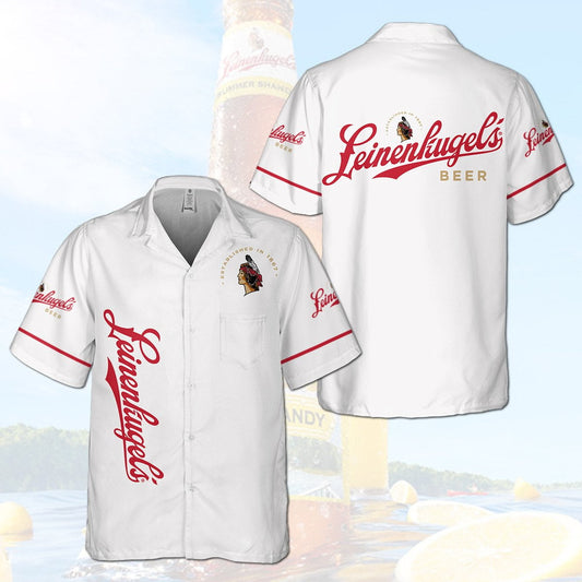 Leinenkugels All Over Print 3D Hawaiian Shirt