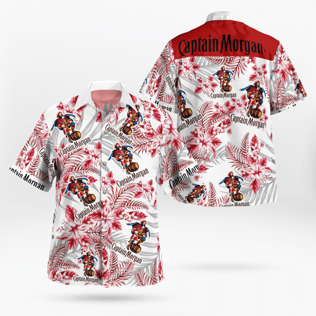 Captain Morgan All Over Print 3D Hawaiian Shirt