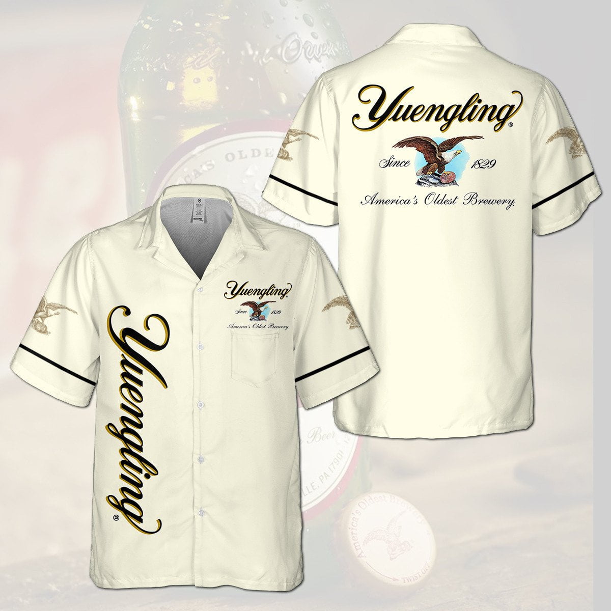 Yuengling All Over Print 3D Hawaiian Shirt