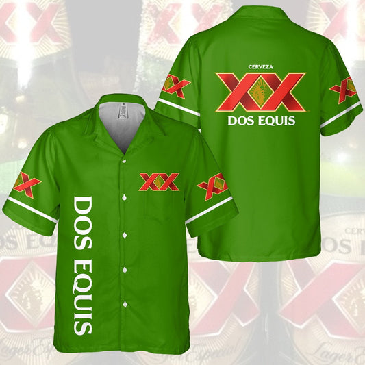 Dos Equis All Over Print 3D Hawaiian Shirt