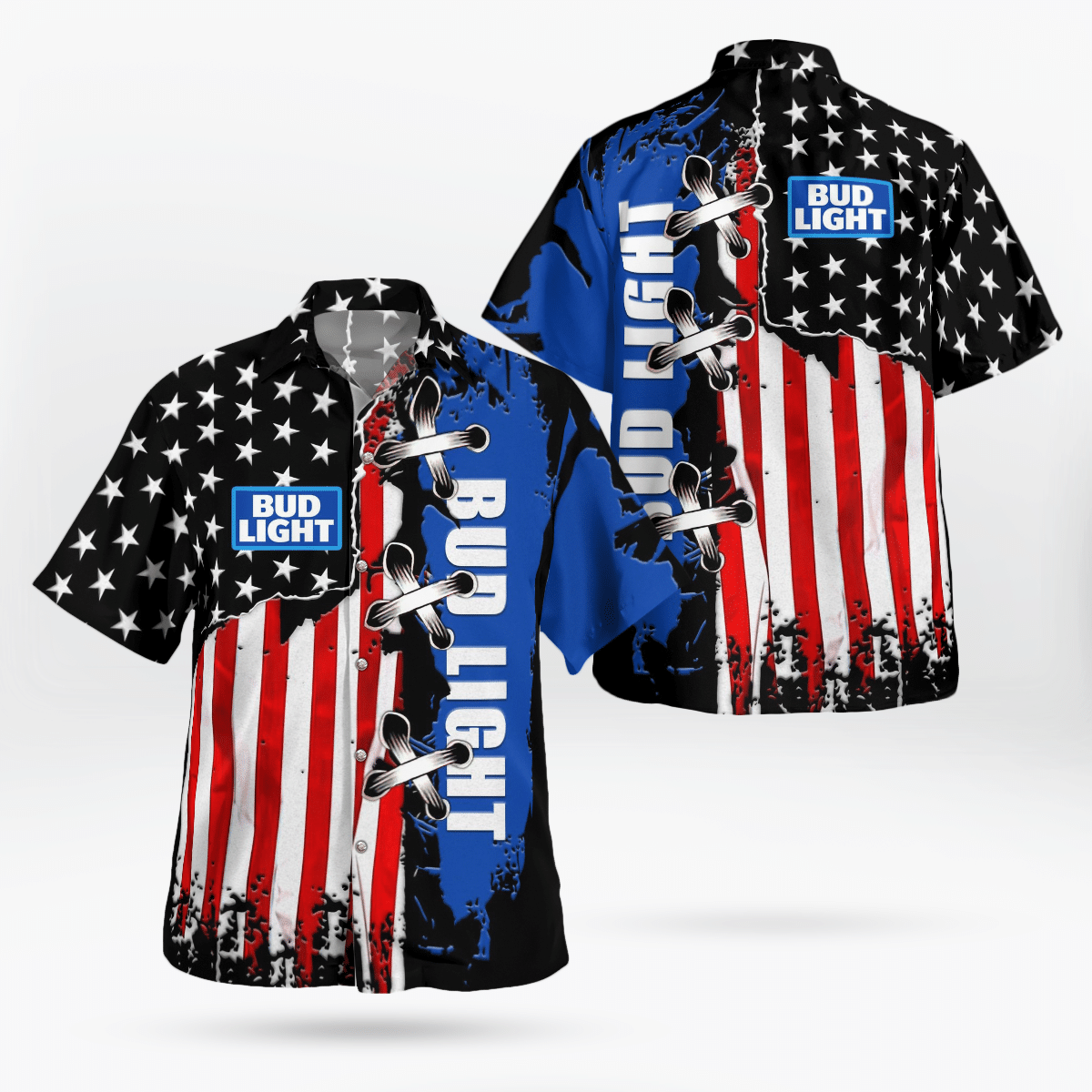 Bud Light All Over Print 3D Hawaiian Shirt