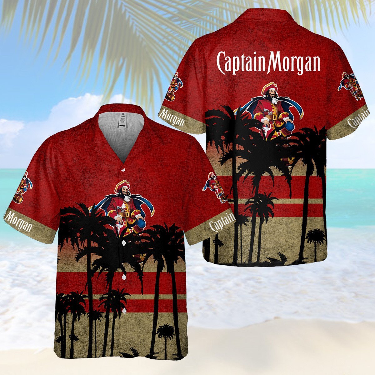 Captain Morgan All Over Print 3D Hawaiian Shirt