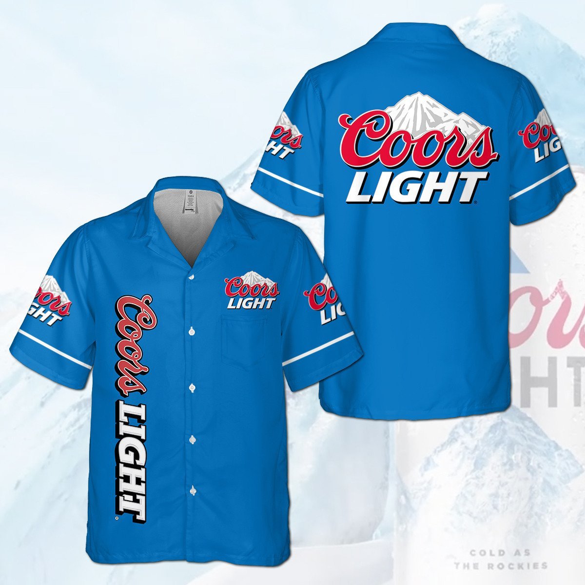 Coors Light All Over Print 3D Hawaiian Shirt