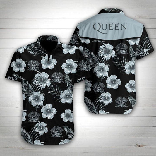 Queen Rock Band Tropical Flower Hawaiian Shirt – Maria