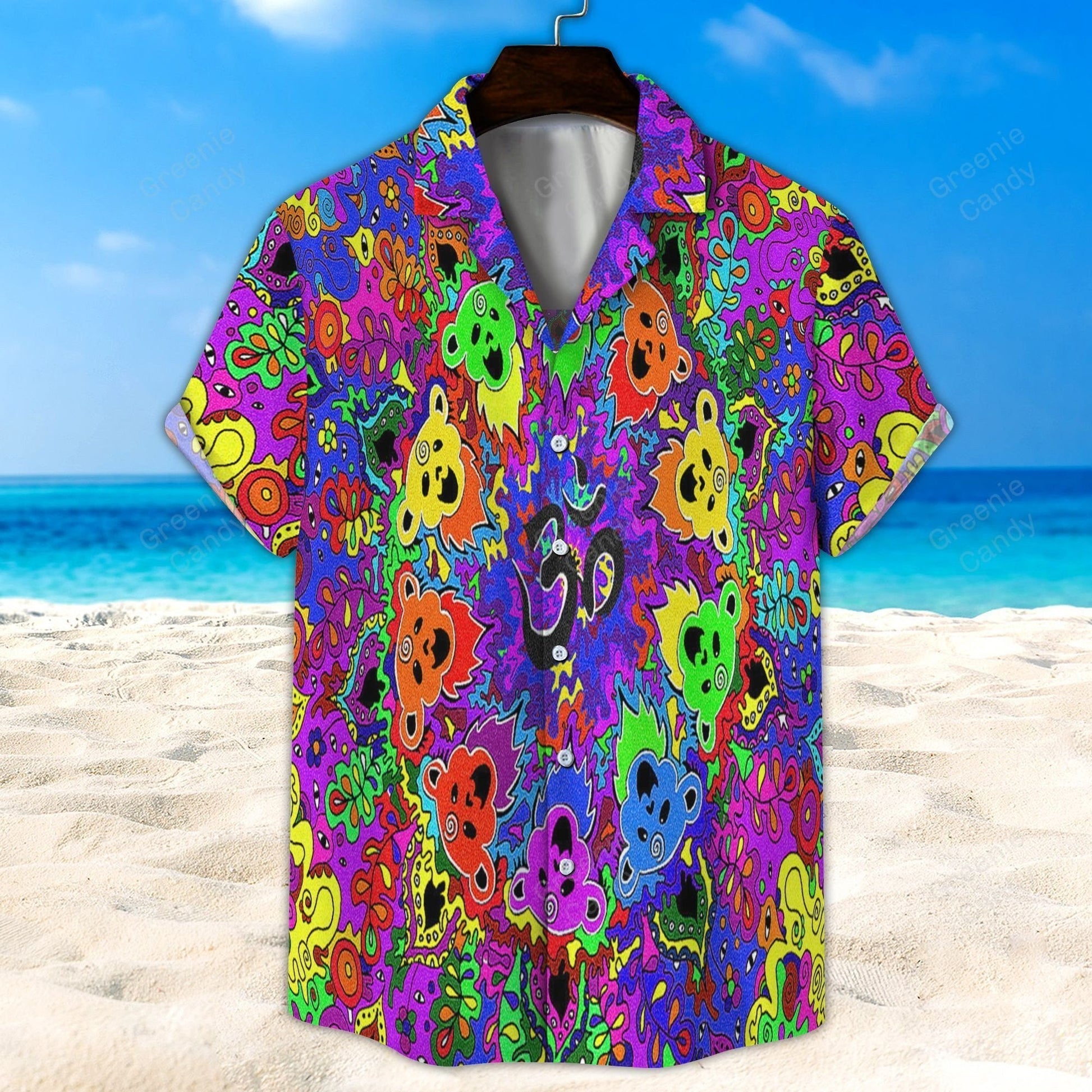 Colorful Grateful Dead All Over Print 3D Unisex Hawaiian Shirt And Beach Short