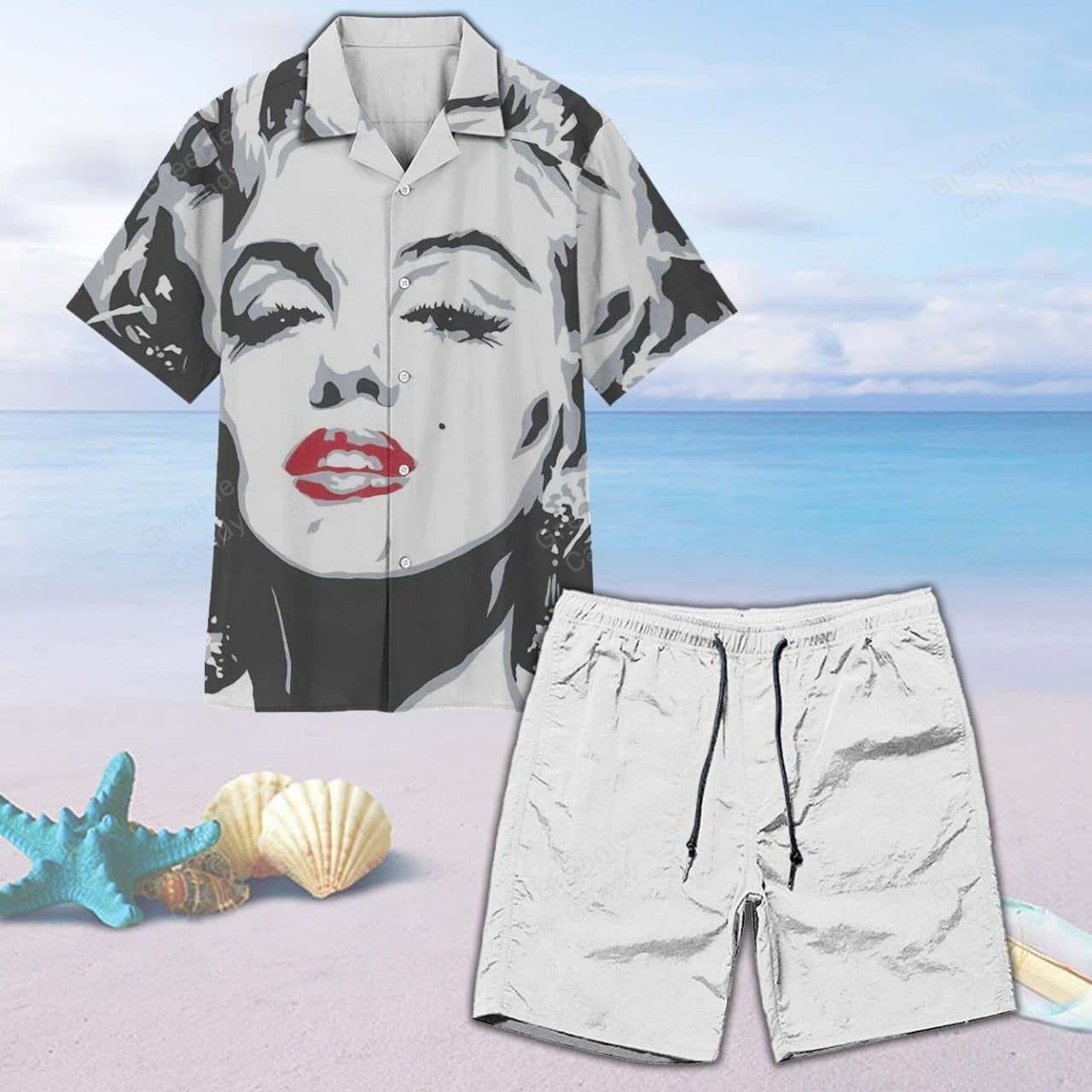 Marilyn Monroe All Over Print 3D Unisex Hawaiian Shirt And Beach Short