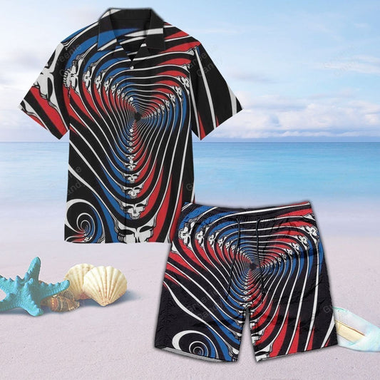 Hypnotic Grateful Dead All Over Print 3D Unisex Hawaiian Shirt And Beach Short