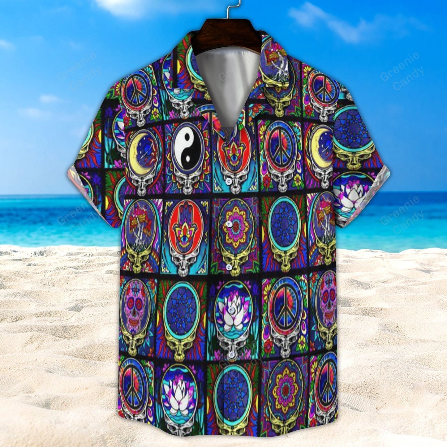 Mandala Grateful Dead All Over Print 3D Unisex Hawaiian Shirt And Beach Short