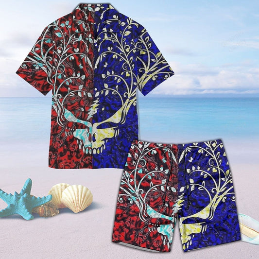 Amazing Grateful Dead All Over Print 3D Unisex Hawaiian Shirt And Beach Short