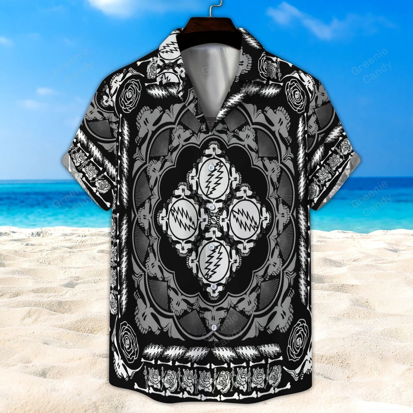 Grateful Dead All Over Print 3D Hawaiian Shirt And Beach Short