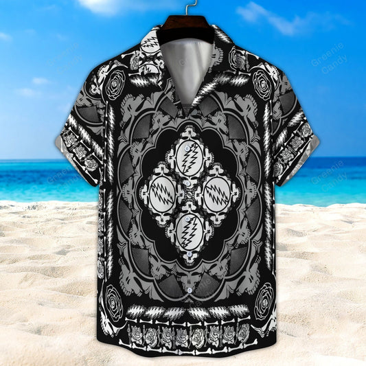 Grateful Dead All Over Print 3D Hawaiian Shirt And Beach Short