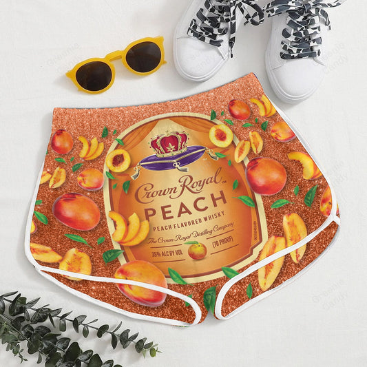 Crown Royal Peach All Over Print 3D Hawaiian Shirt And Beach Short