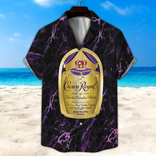 Crown Royal Fine De Luxe All Over Print 3D Hawaiian Shirt And Beach Short