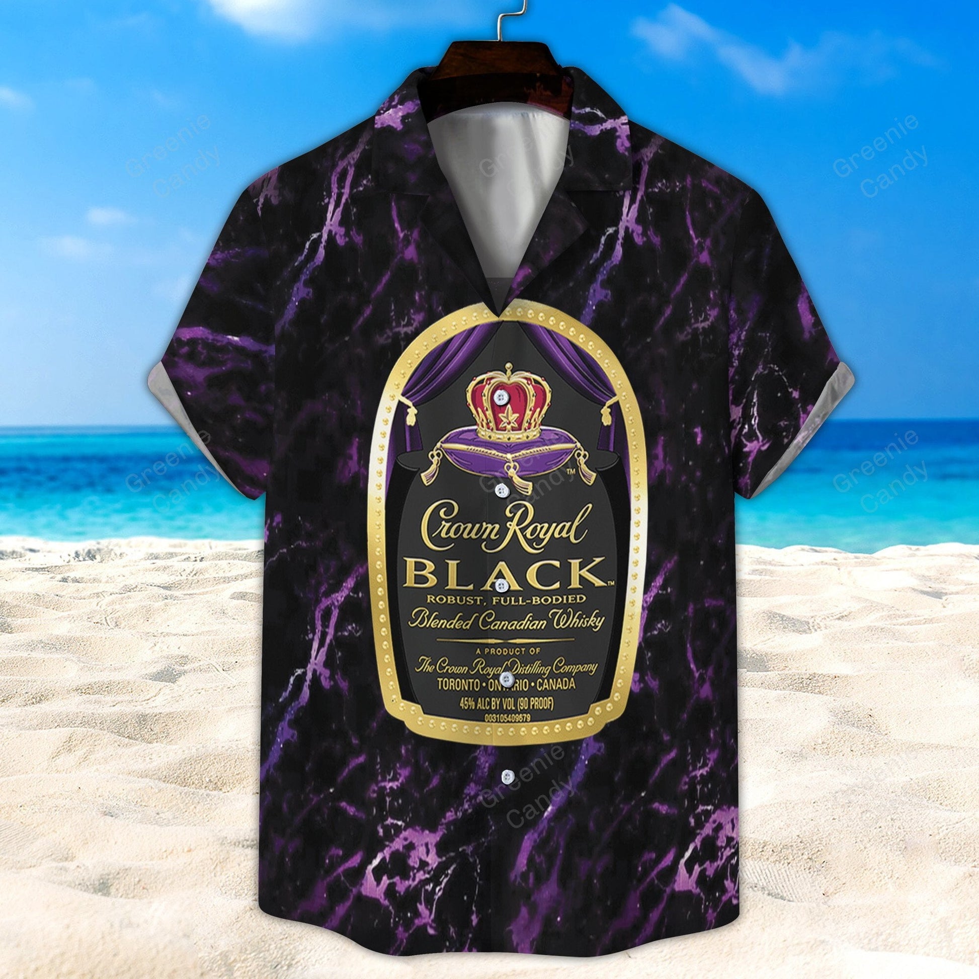 Crown Royal Black All Over Print 3D Hawaiian Shirt And Beach Short