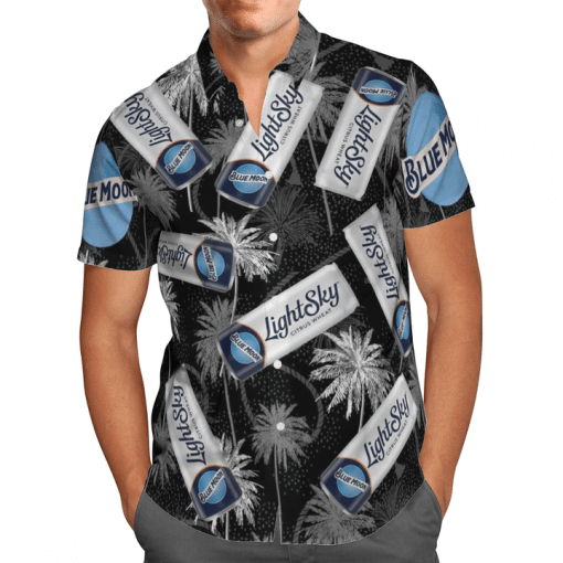 Blue Moon Lightsky All Over Print 3D Hawaiian Shirt