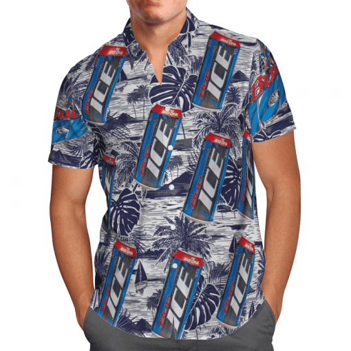 Bud Ice All Over Print 3D Hawaiian Shirt