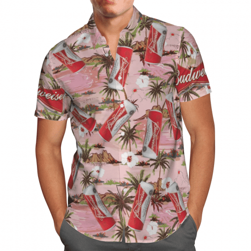 Budweiser All Over Print 3D Hawaiian Shirt