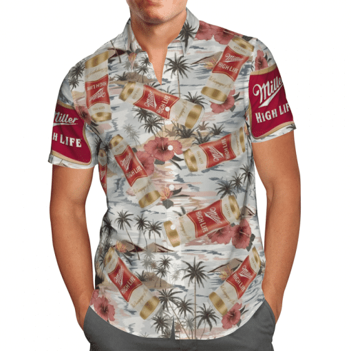 Miller High Life All Over Print 3D Hawaiian Shirt