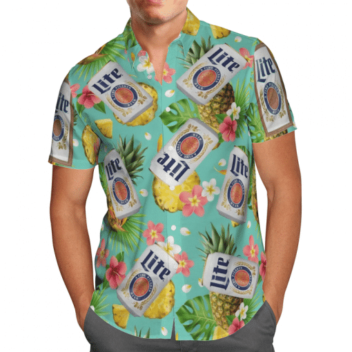 Lite Beer All Over Print 3D Hawaiian Shirt