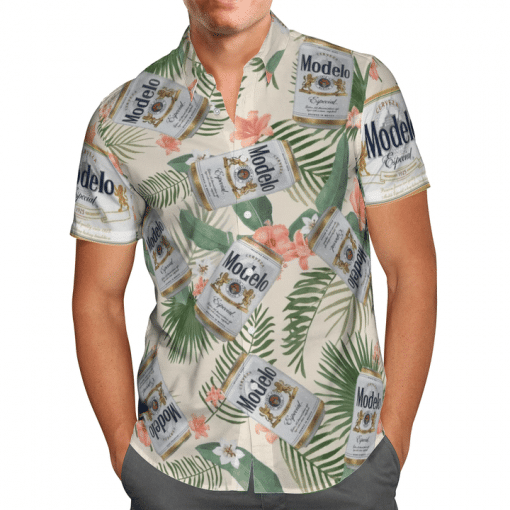 Modelo Beer All Over Print 3D Hawaiian Shirt