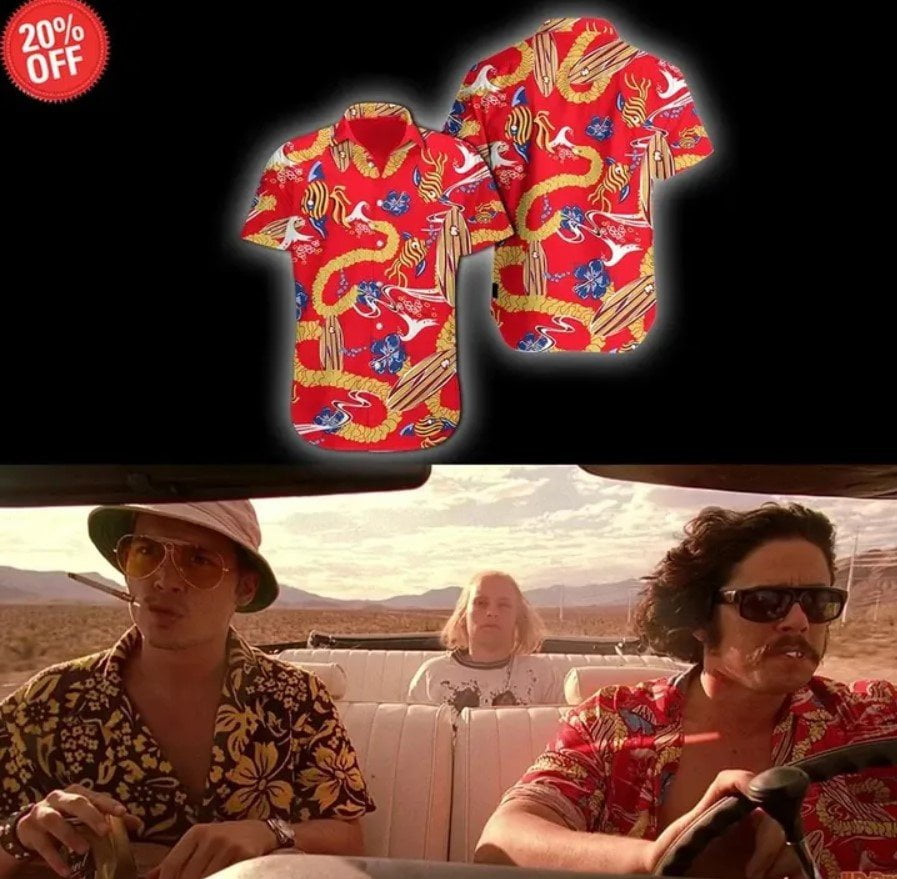 Fear And Loathing In Las Vegas Dr. Gonzo Summer Hawaiian Shirt