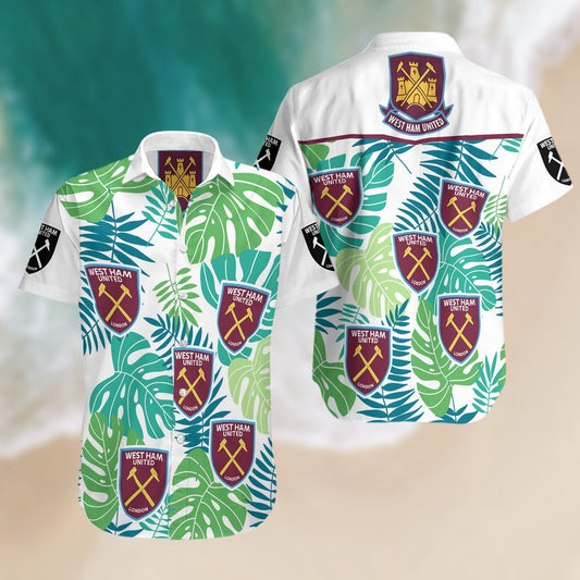 West Ham United F.C All Over Print Hawaiian Shirt