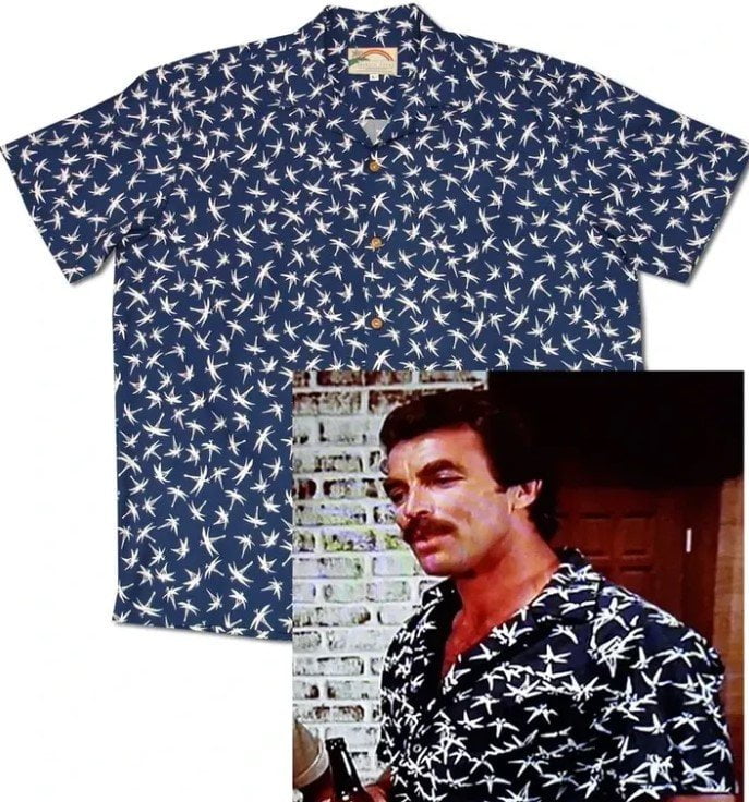 Thomas Magnum In Magnum P.I Hawaiian Shirt