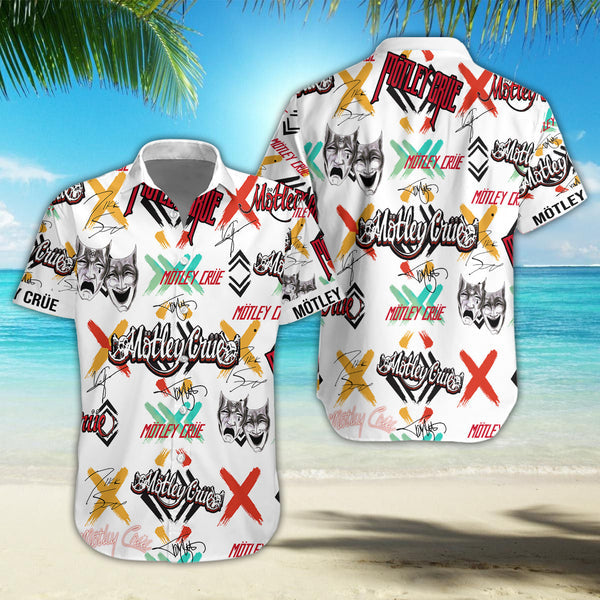 Mötley Crüe band Hawaiian 3D shirt – dnstyles