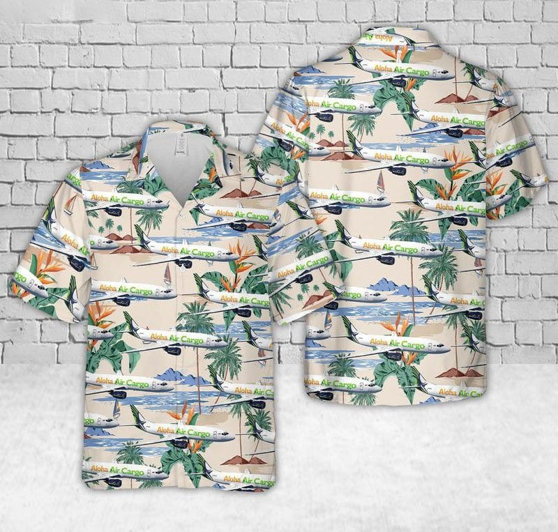 Aloha Air Cargo 737-300 All Over Print 3D Hawaiian Shirt