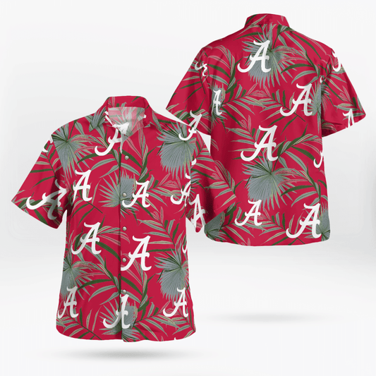 Alabama Crimson Tide All Over Print 3D Hawaiian Shirt