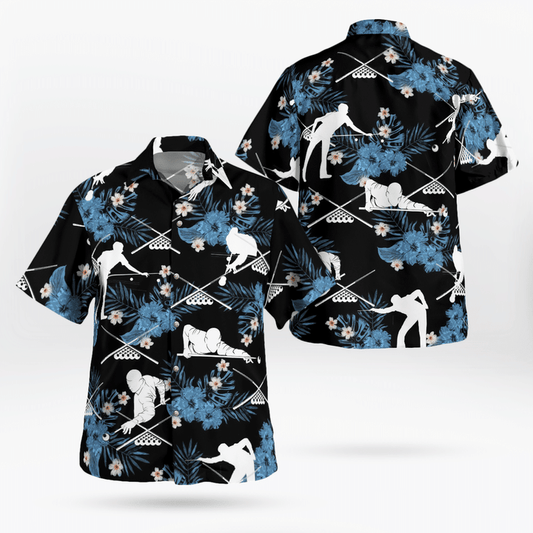 Billiards Pool Player All Over Print 3D Hawaiian Shirt