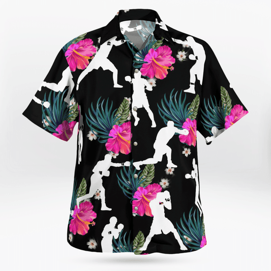 Boxing All Over Print 3D Hawaiian Shirt