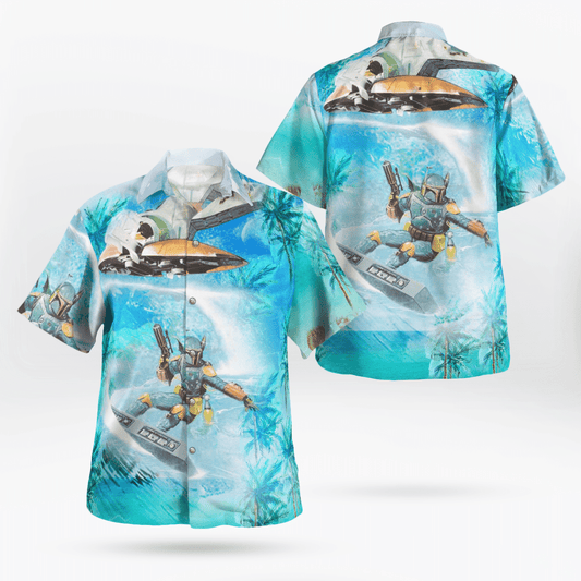 Boba Fett S Surfing All Over Print 3D Hawaiian Shirt