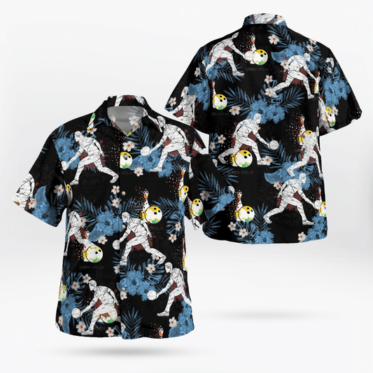 Bowling Player All Over Print 3D Hawaiian Shirt