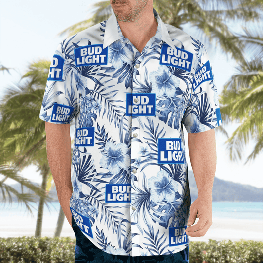 Bud Light Beer All Over Print 3D Hawaiian Shirt