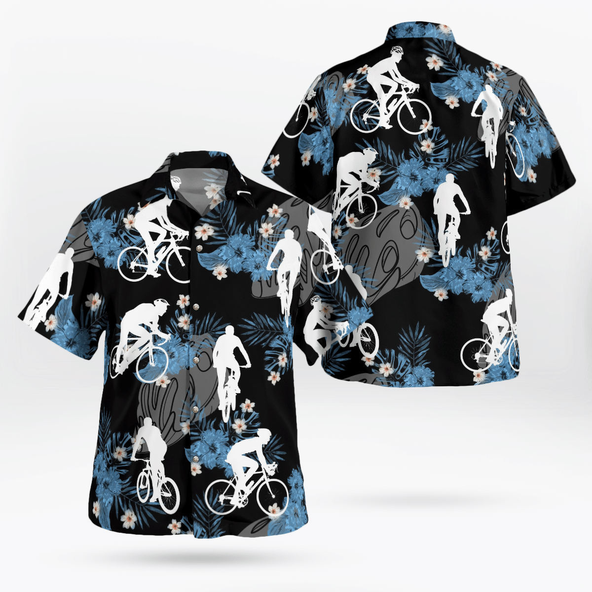 Cycling Working Out All Over Print 3D Flowery Hawaiian Shirt