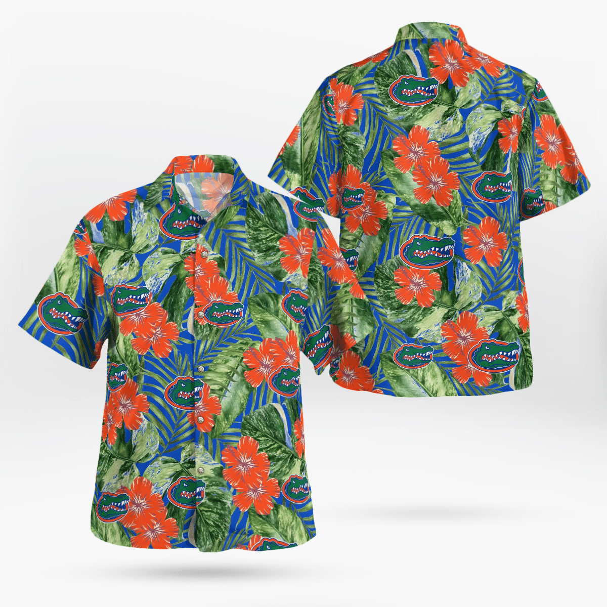 Florida Gators All Over Print 3D Flowery Aloha Summer Beach Hawaiian Shirt