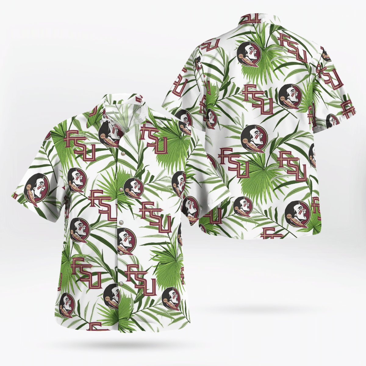 Florida State Seminoles All Over Print 3D Flowery Aloha Summer Beach Hawaiian Shirt