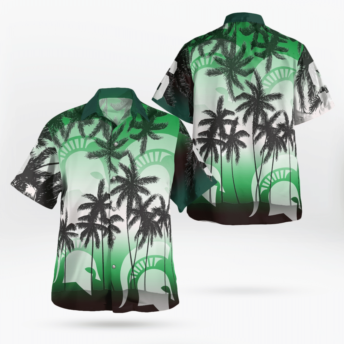 Michigan State Spartans All Over Print 3D Aloha Summer Beach Hawaiian Shirt