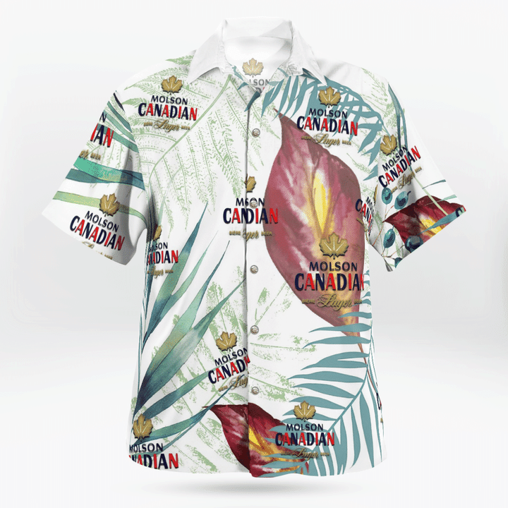 Molson Canadian Beer All Over Print 3D Flowery Aloha Summer Beach Hawaiian Shirt