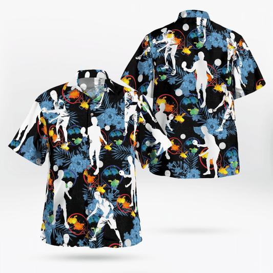 Table Tennis Player All Over Print 3D Flowery Aloha Summer Beach Hawaiian Shirt