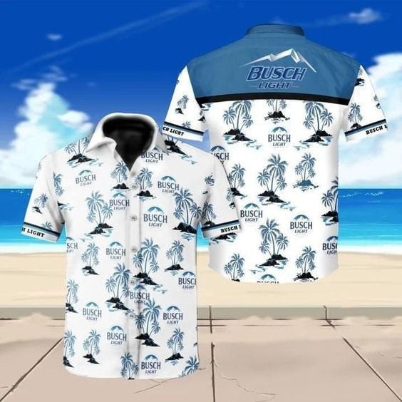 Busch Light Beer All Over Print 3D Aloha Summer Beach Hawaiian Shirt