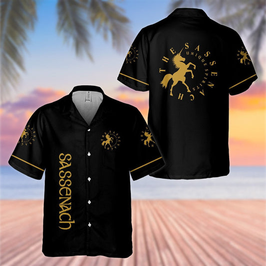 Sassenach Unique Spirits All Over Print 3D Aloha Summer Beach Hawaiian Shirt